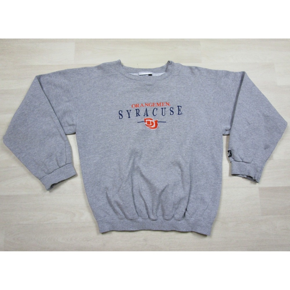 Vintage 90s Syracuse Orangemen Football Crewneck Sweatshirt (L) Puma Embroidered